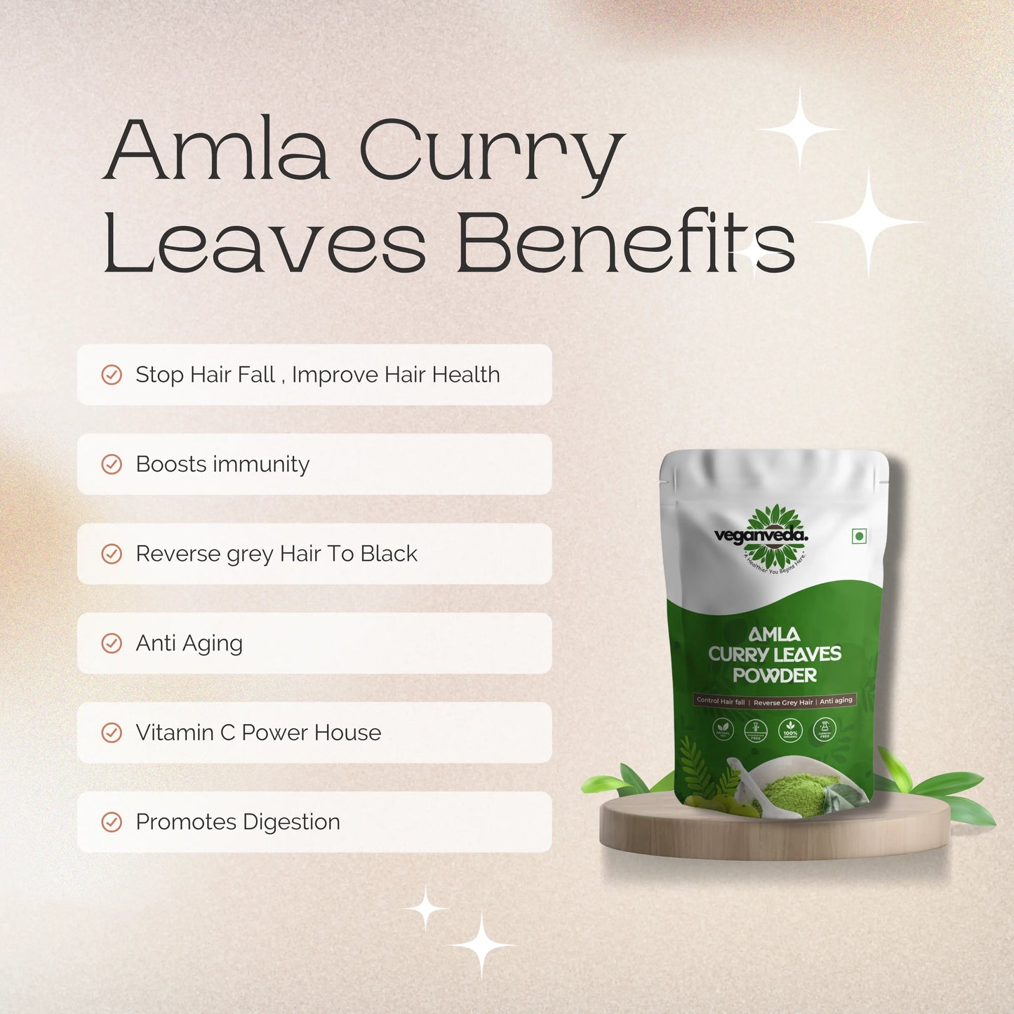 Amla curry leaves powder