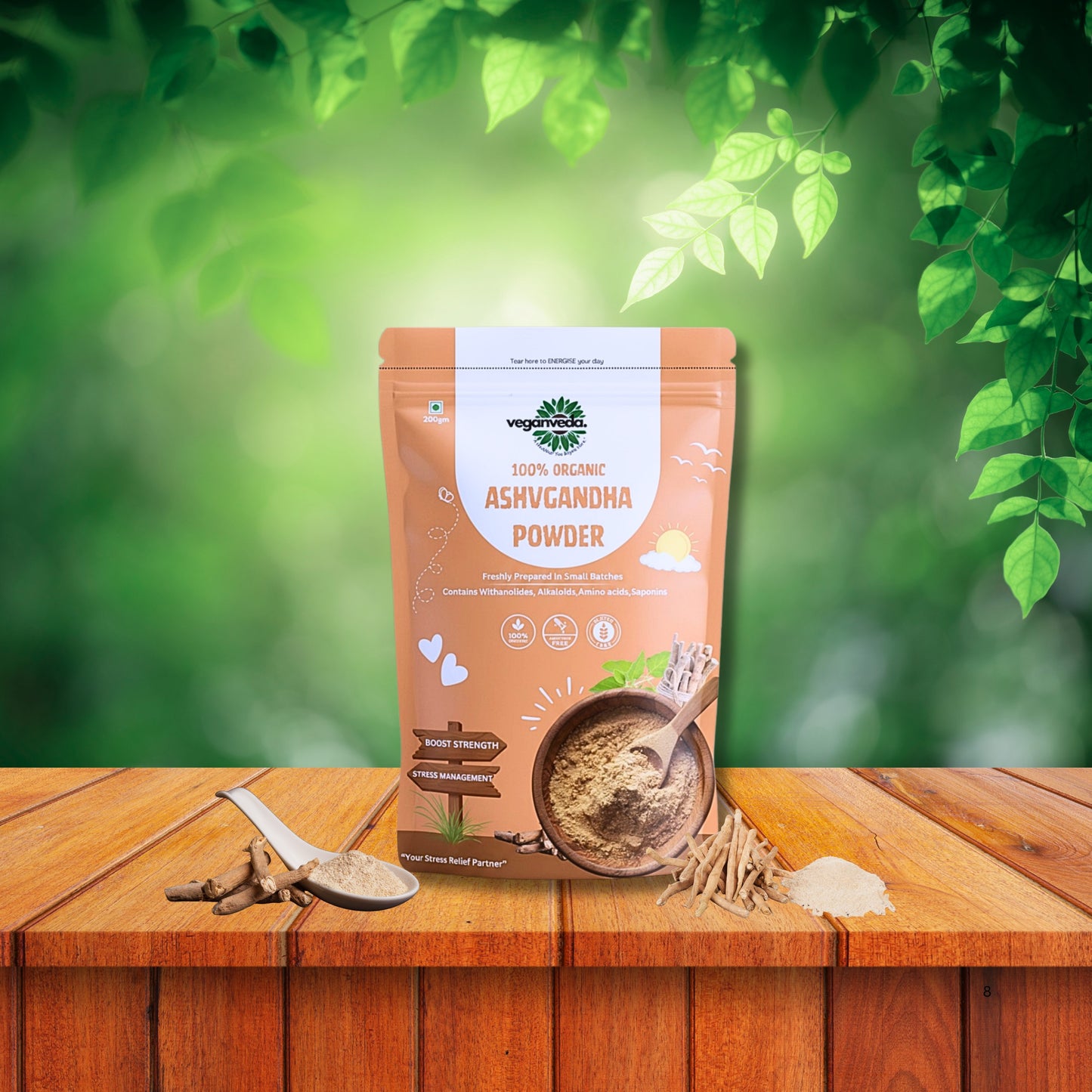 Ashwagandha Powder For Stress Management & Stamina Boost