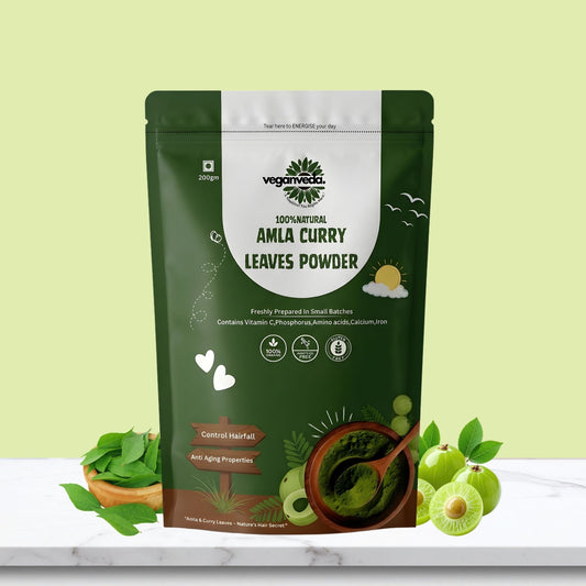 Amla curry leaves powder For Hairfall & Hairgrowth | 200g | Improves Hair Quality | Boosts Energy & Gut Health