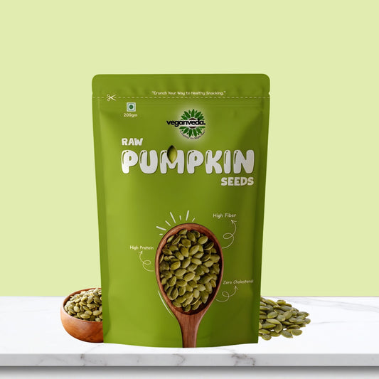 Veganveda Pumpkin Seeds Natural 200g | Premium Raw Seeds | Rich in Protein & Magnesium